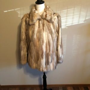 VINTAGE KATHRINE J GUILBERT RABBIT FUR JACKET